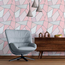 Load image into Gallery viewer, Geometric Lines Peel & Stick Wallpaper N09109