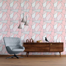 Load image into Gallery viewer, Geometric Lines Peel & Stick Wallpaper N09109