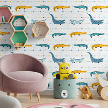 Load image into Gallery viewer, Crocodiles Peel & Stick Wallpaper N09125