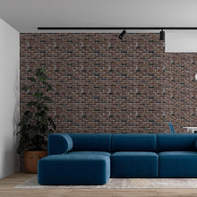 Load image into Gallery viewer, Brick Wall Brown Peel & Stick Wallpaper NP009