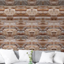 Load image into Gallery viewer, Stones Brown Peel & Stick Wallpaper NP021
