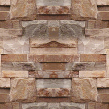 Load image into Gallery viewer, Stones Brown Peel & Stick Wallpaper NP021
