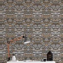 Load image into Gallery viewer, Stone Wall Peel & Stick Wallpaper NP024
