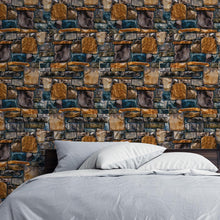 Load image into Gallery viewer, Stones Mosaic Peel & Stick Wallpaper NP034