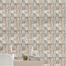 Load image into Gallery viewer, Square Stones Peel & Stick Wallpaper NP039