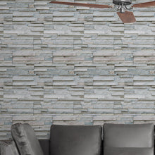 Load image into Gallery viewer, Stones Gray Peel & Stick Wallpaper NP049