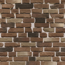 Load image into Gallery viewer, Brick Wall Rustic Brown Peel & Stick Wallpaper NP057