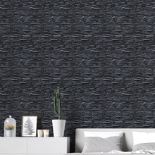 Load image into Gallery viewer, Black Stone Peel & Stick Wallpaper NP070