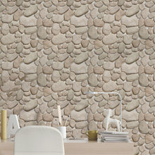 Load image into Gallery viewer, Round Stones Wall Peel & Stick Wallpaper NP079