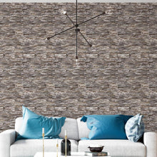 Load image into Gallery viewer, Stones Gray Peel & Stick Wallpaper NP049