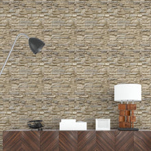 Load image into Gallery viewer, Beige Stones Peel & Stick Wallpaper NP089