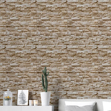 Load image into Gallery viewer, Beige Stones Peel & Stick Wallpaper NP093