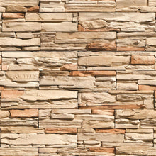 Load image into Gallery viewer, Beige Stones Peel & Stick Wallpaper NP094