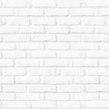 Load image into Gallery viewer, White Brick Wall Peel & Stick Wallpaper NP113