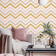 Load image into Gallery viewer, Wood Chevron Peel &amp; Stick Wallpaper N010143
