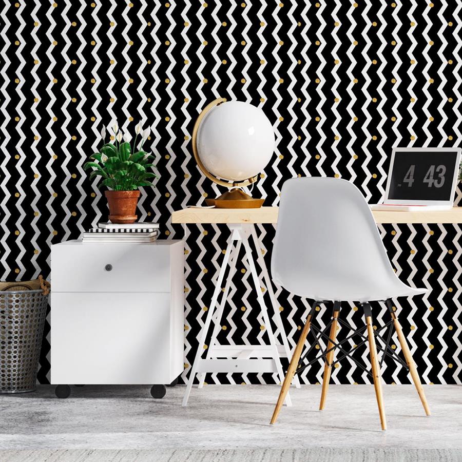 Chevron Peel & Stick Wallpaper N011082