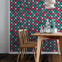 Load image into Gallery viewer, Marmaid Tail Warm Colors Peel &amp; Stick Wallpaper N06067

