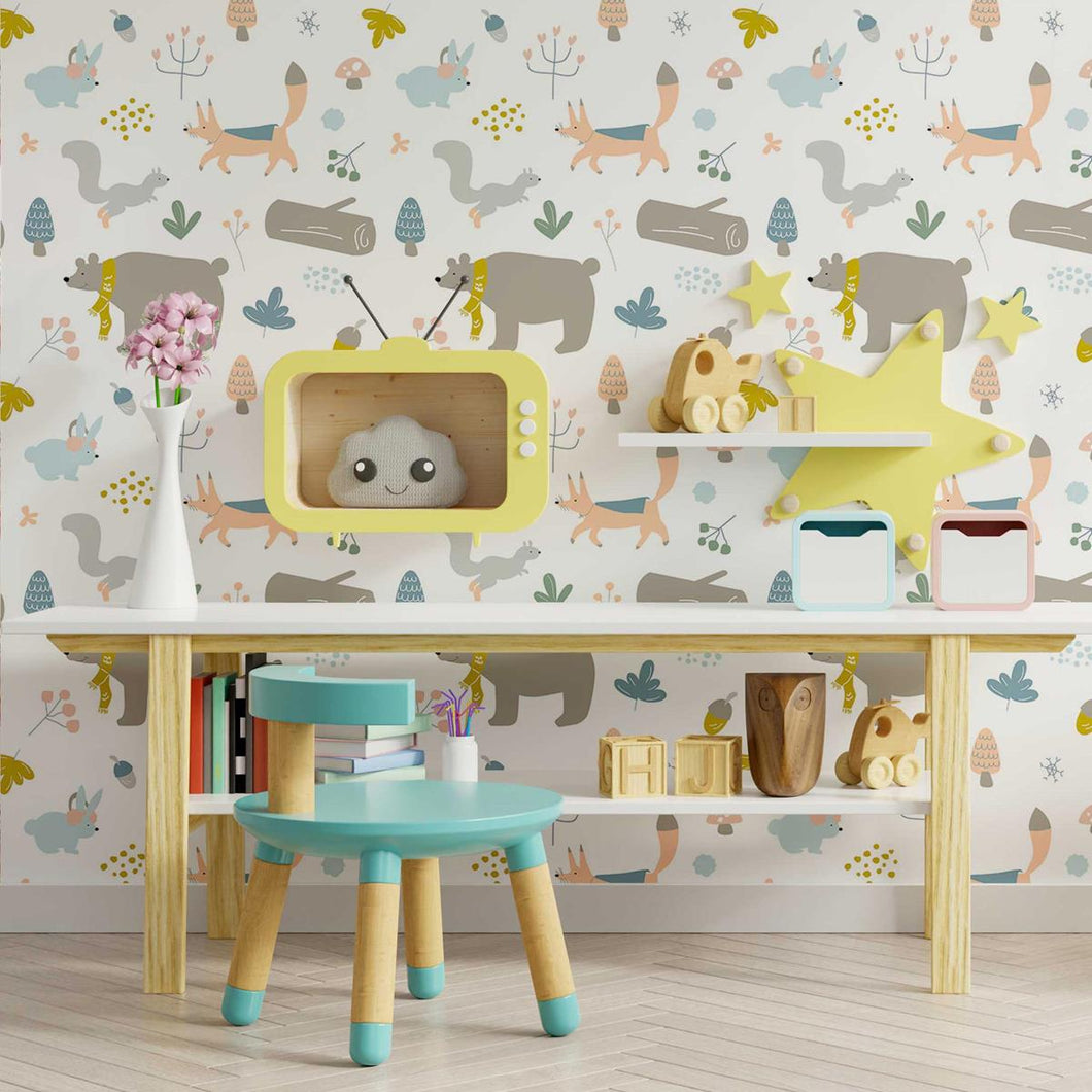 Animais Peel & Stick Wallpaper N015192