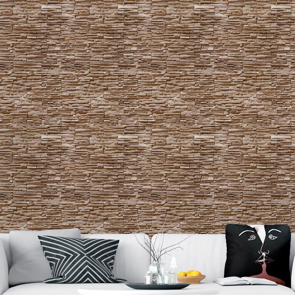 Beige Stones Peel & Stick Wallpaper NP090