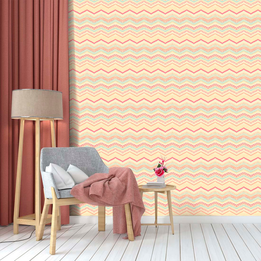 Chevron Peel and Stick Wallpaper Roll