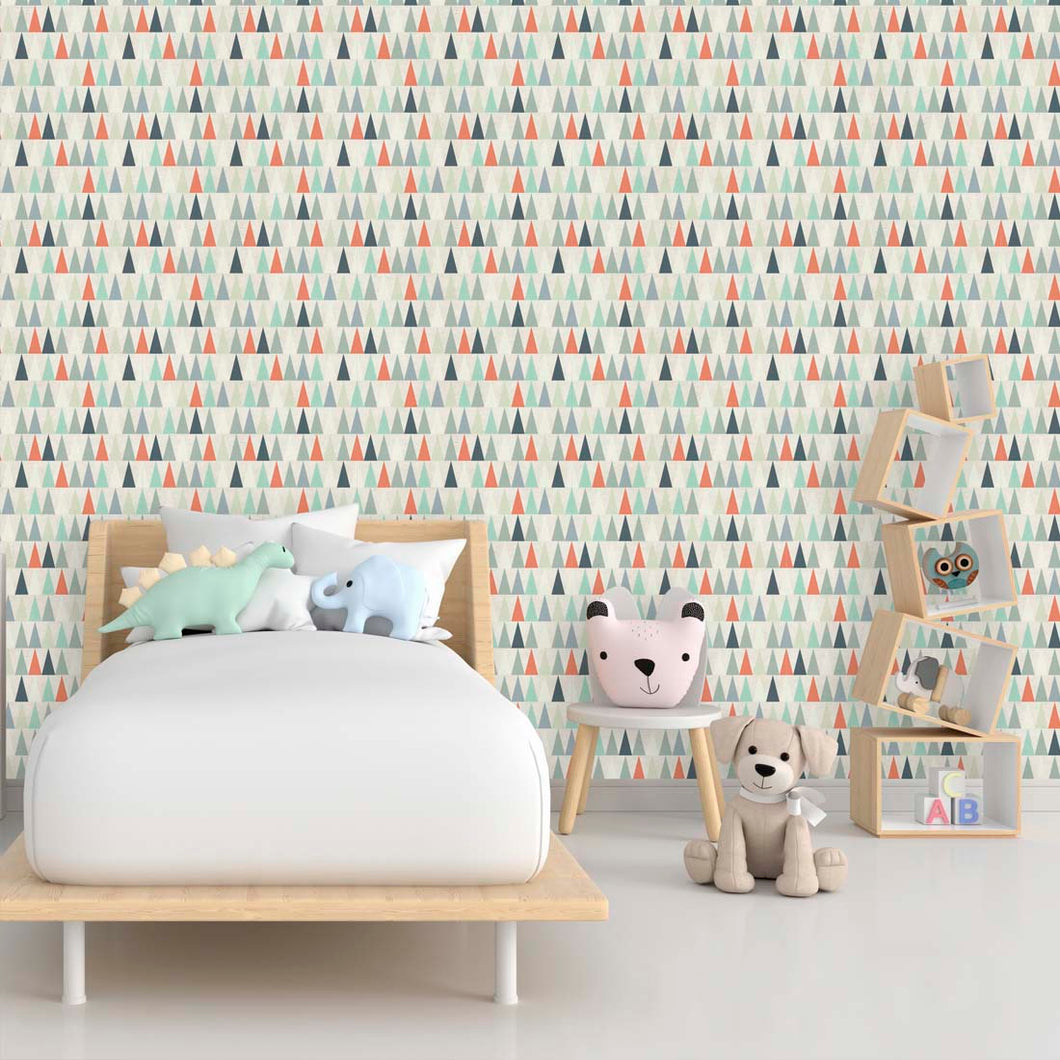 Geometric Triangle Peel and Stick Wallpaper Roll