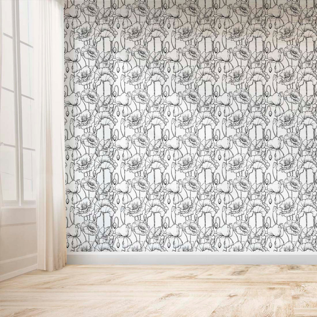 Floral Nature Peel and Stick Wallpaper Roll