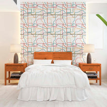 Load image into Gallery viewer, Geometric Peel and Stick Wallpaper Roll
