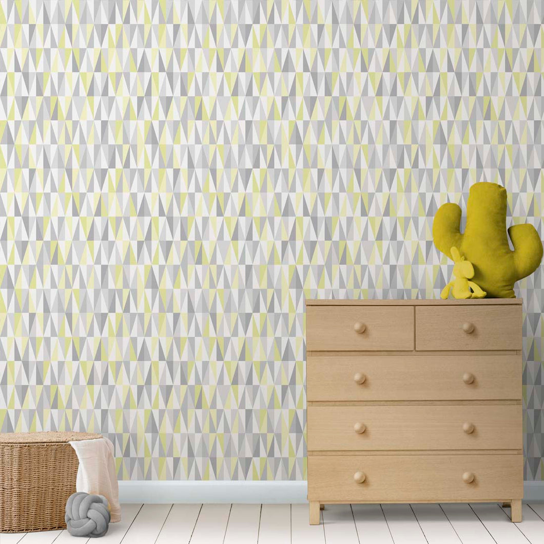 Geometric Triangle Peel and Stick Wallpaper Roll