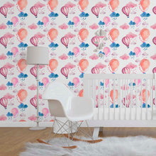 Load image into Gallery viewer, Kids Clouds Peel and Stick Wallpaper Roll
