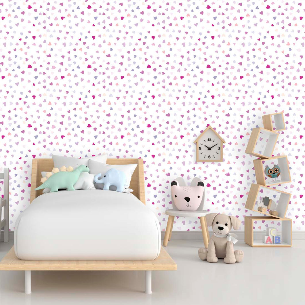 Hearts Peel and Stick Wallpaper Roll