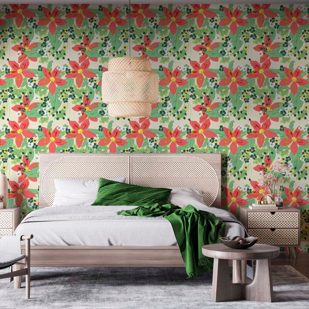 Floral Peel and Stick Wallpaper Roll