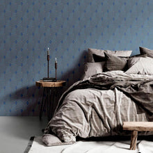 Load image into Gallery viewer, Luxury Blue Art Deco Peel &amp; Stick Wallpaper N010012
