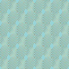 Load image into Gallery viewer, Luxury Blue Art Deco Peel &amp; Stick Wallpaper N010014
