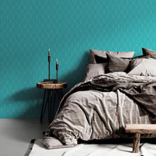 Load image into Gallery viewer, Luxury Blue Art Deco Peel &amp; Stick Wallpaper N010017
