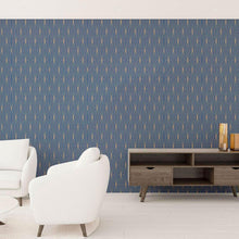 Load image into Gallery viewer, Luxury Blue Diamonds Art Deco Peel &amp; Stick Wallpaper N010020
