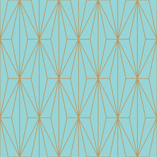 Load image into Gallery viewer, Luxury Blue Art Deco Peel &amp; Stick Wallpaper N010022
