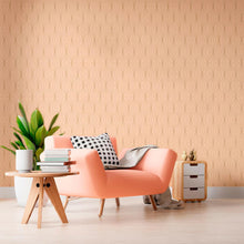Load image into Gallery viewer, Salmon Art Deco Peel &amp; Stick Wallpaper N010023
