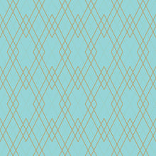 Load image into Gallery viewer, Luxury Blue Art Deco Peel &amp; Stick Wallpaper N010030
