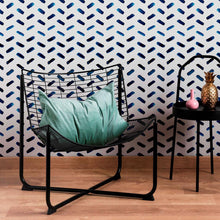 Load image into Gallery viewer, Abstract Blue Peel &amp; Stick Wallpaper N010051
