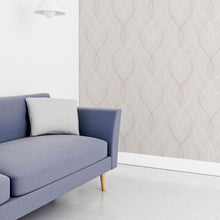 Load image into Gallery viewer, Waves Lines Peel &amp; Stick Wallpaper N010065
