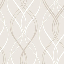 Load image into Gallery viewer, Waves Lines Peel &amp; Stick Wallpaper N010065
