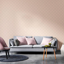 Load image into Gallery viewer, Plaid Beige Peel &amp; Stick Wallpaper N010107
