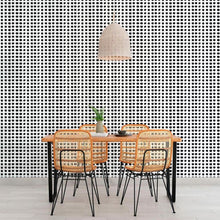 Load image into Gallery viewer, Polka Dots B&amp;W Peel &amp; Stick Wallpaper N010174
