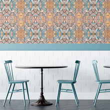 Load image into Gallery viewer, Mosaic Geometric Wood Peel &amp; Stick Wallpaper N010193
