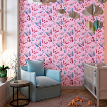 Load image into Gallery viewer, Butterflies Watercolor Peel &amp; Stick Wallpaper N010199
