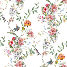 Load image into Gallery viewer, Flower Garden Watercolor Peel &amp; Stick Wallpaper N010201
