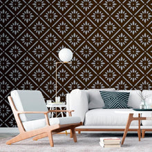 Load image into Gallery viewer, Geometric Floral Peel &amp; Stick Wallpaper N011004
