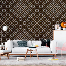 Load image into Gallery viewer, Geometric Floral Peel &amp; Stick Wallpaper N011004
