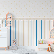 Load image into Gallery viewer, Teddy Bears and Stripes Peel &amp; Stick Wallpaper N011017
