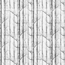 Load image into Gallery viewer, Trees Black and White Peel &amp; Stick Wallpaper N011022
